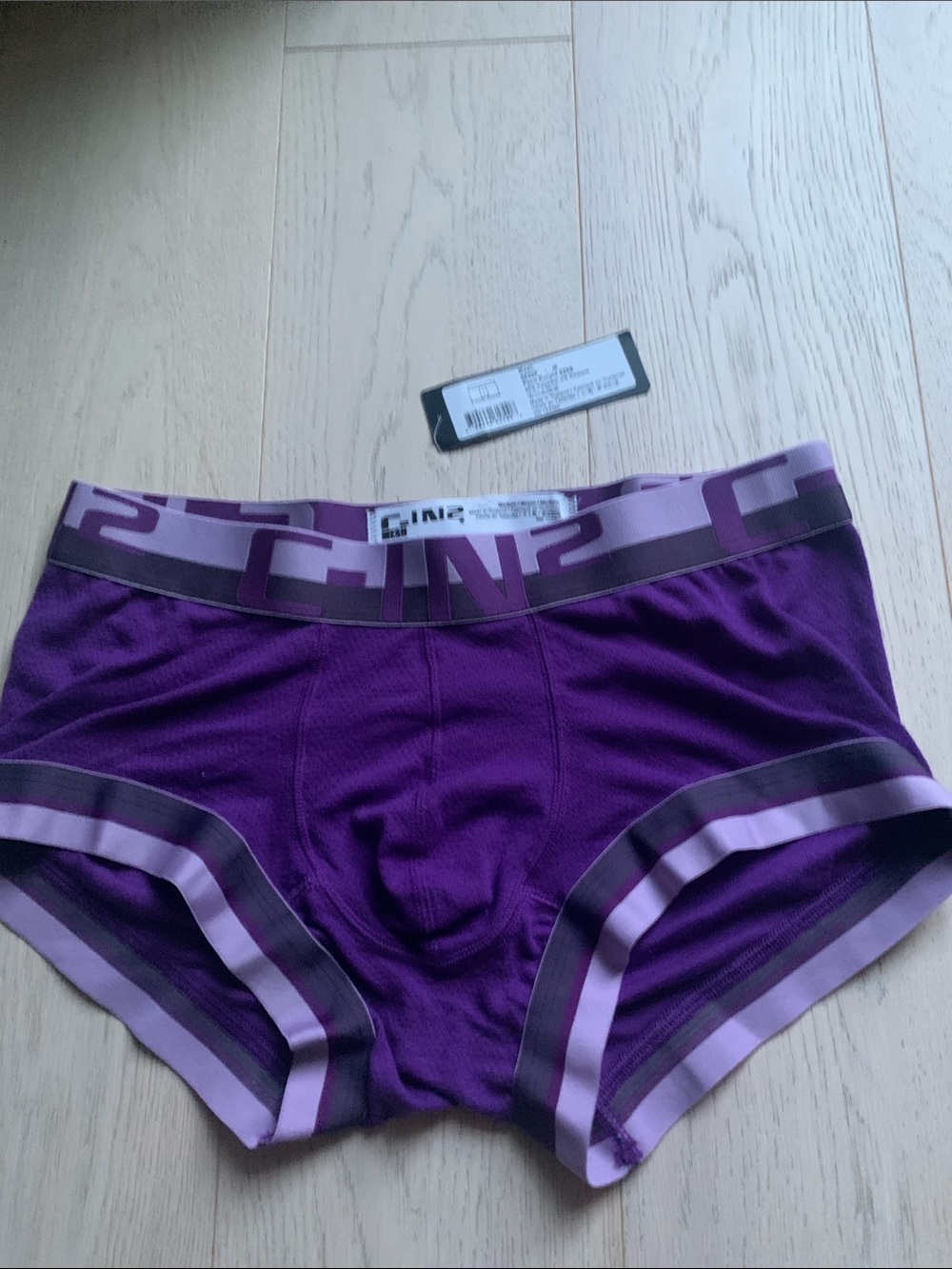 2xist Purple Boxer Briefs with Lavender Accents